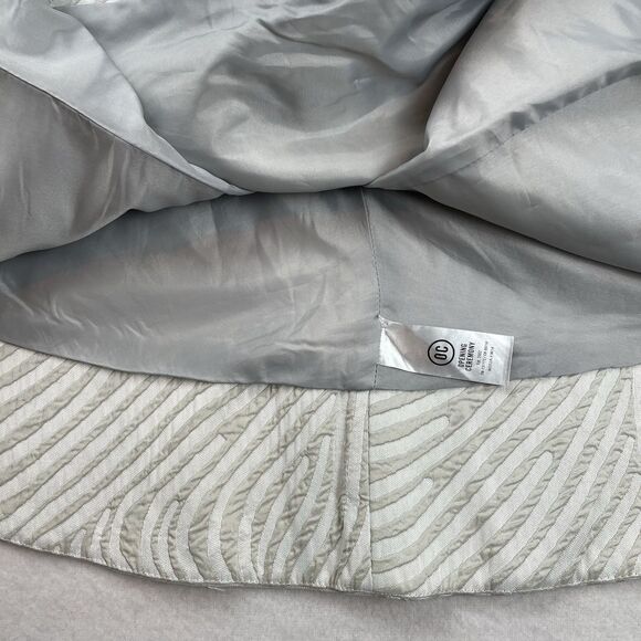 Opening Ceremony Light Grey Dimension  Cascade Fingerprint Skirt Party-4 - Picture 6 of 13